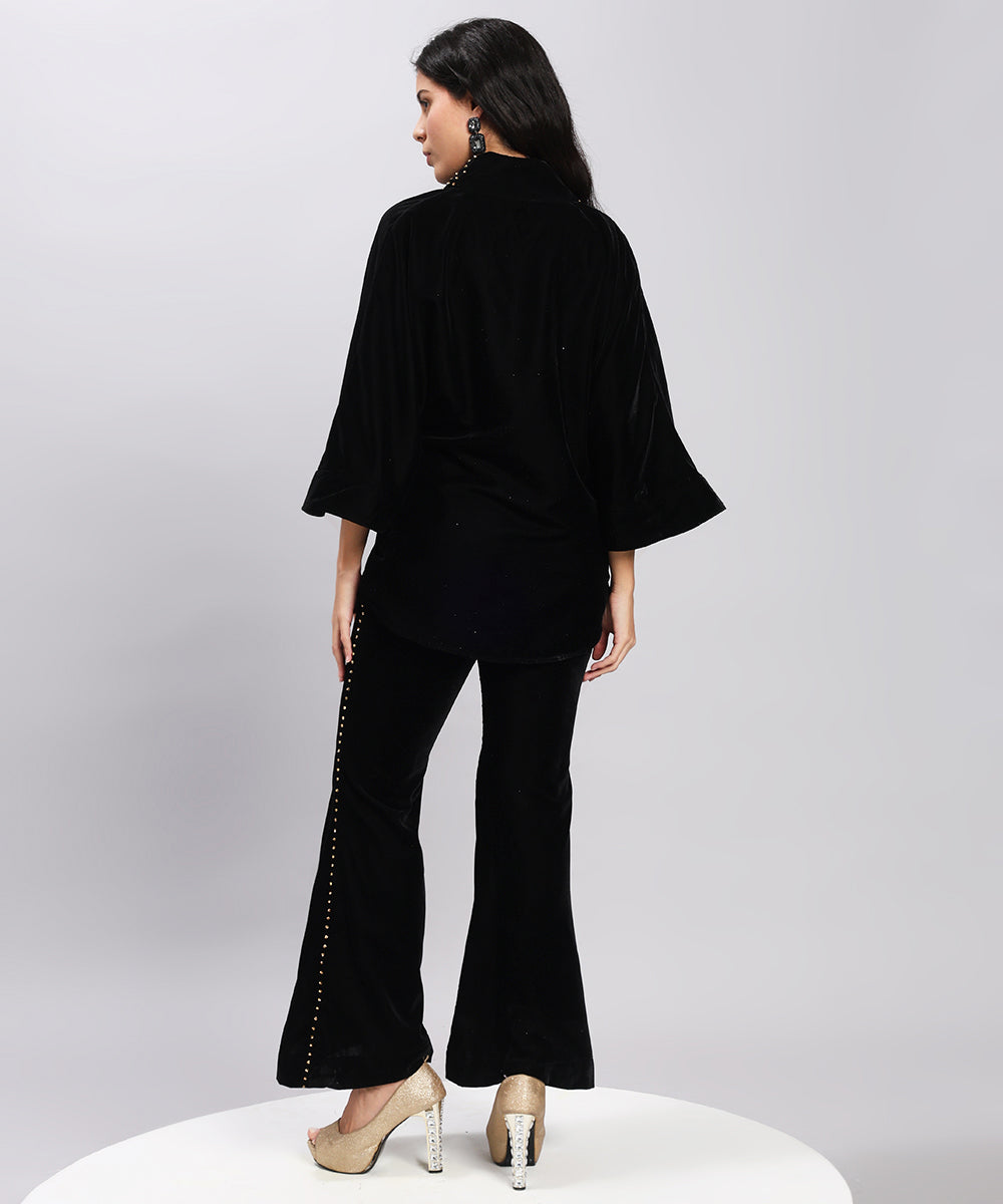 Midnight velvet co-ord — timeless, elegant, effortlessly chic.