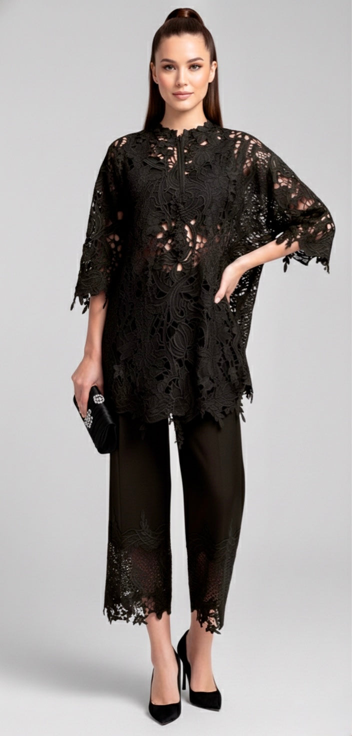 Black-Lace Co-ord Set