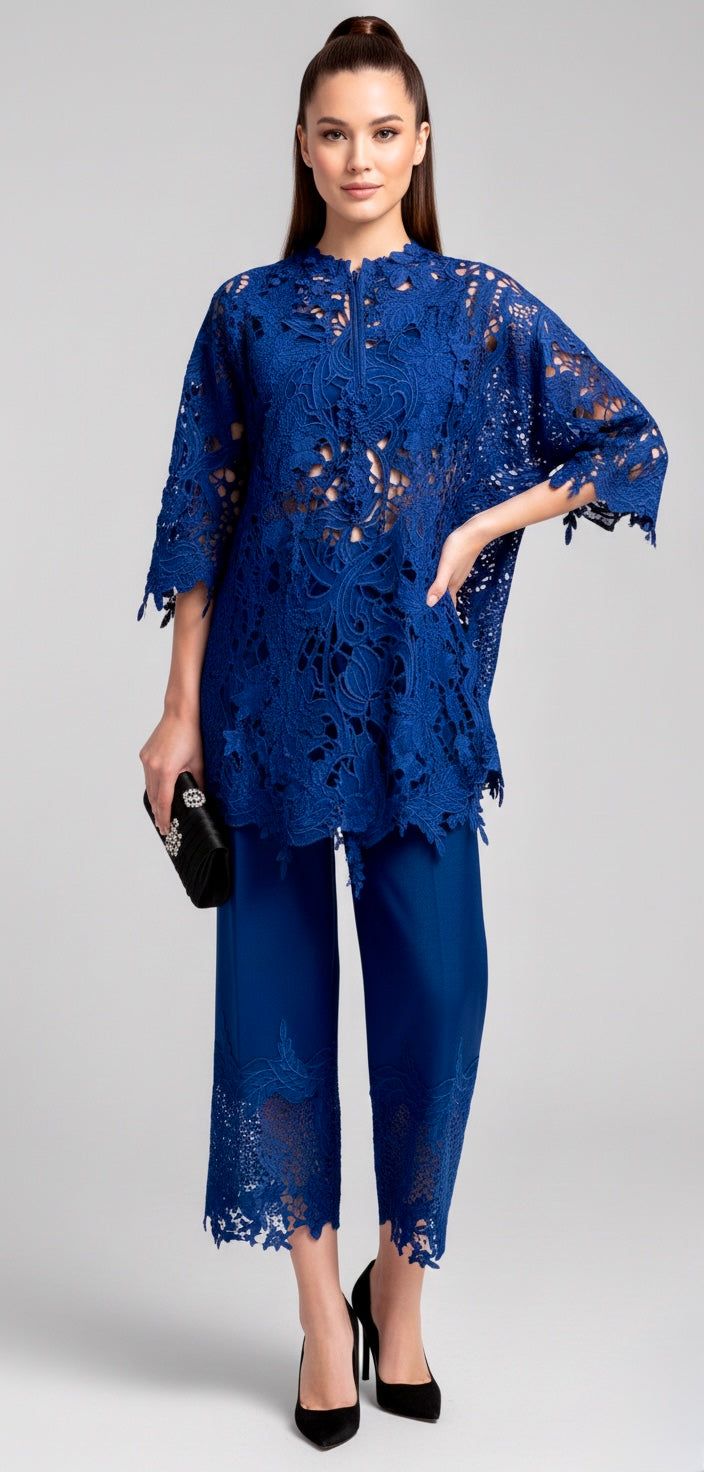 Blue-Lace Co-ord Set