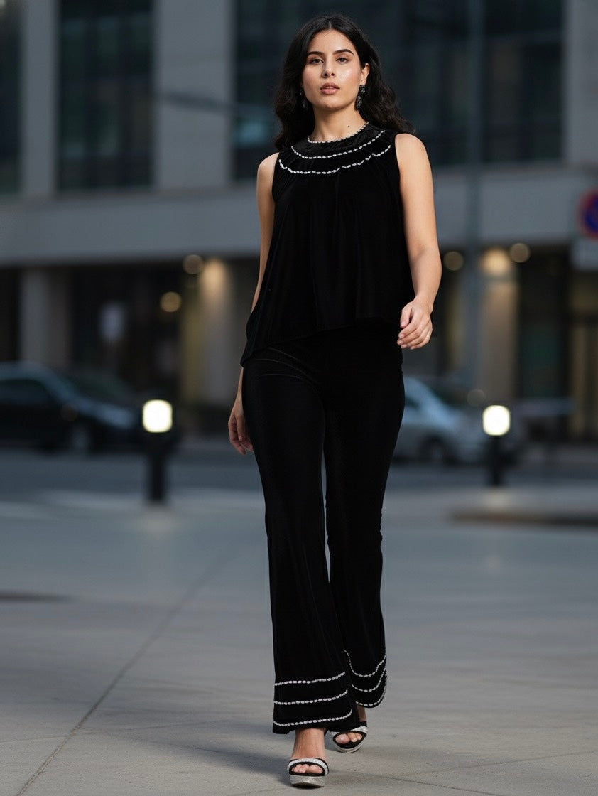 Embellished Velvet co-ord — graceful, timeless, and effortlessly chic.
